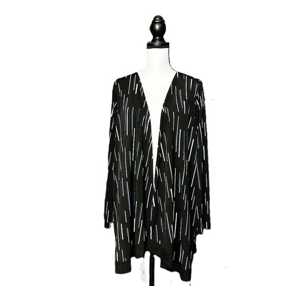 CJ Banks Sweaters - CJ Banks Plus Size 2X Duster/Cardigan With Crochet Detail On The Hem